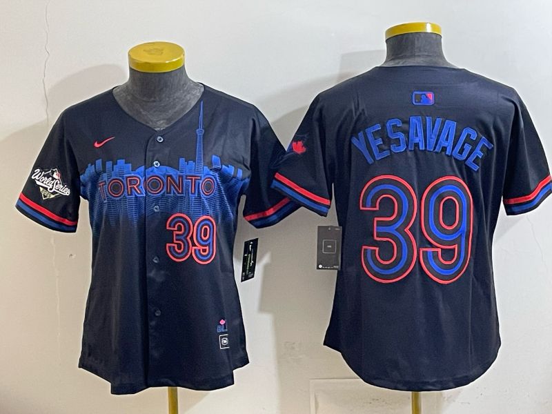 Women 2025 Nike Toronto Blue Jays #39 Yesavage Blue Game MLB Jersey 011->women mlb jersey->Women Jersey